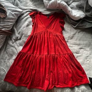 Forever 21 Brick Red Sun Dress